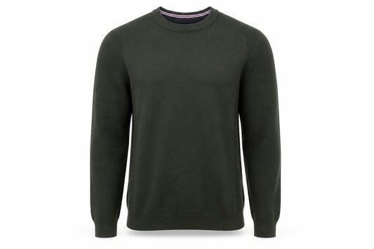Ted Baker Men's Green Wool Blend Crew Neck Pullover Jumper M