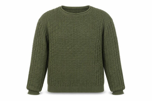 Marks & Spencer Women’s Green Cable-Knit Cotton Jumper M