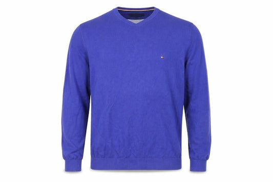 Tommy Hilfiger Men Blue XL Cotton Crew Neck Jumper