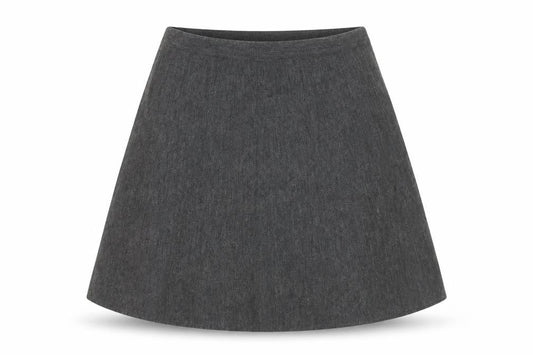 Tahari Women's Grey Wool Blend Knit A-Line Skirt Size S