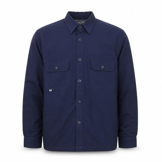 Ocean Coast Men's Blue Cotton Button-Up Long Sleeve Shirt Size M