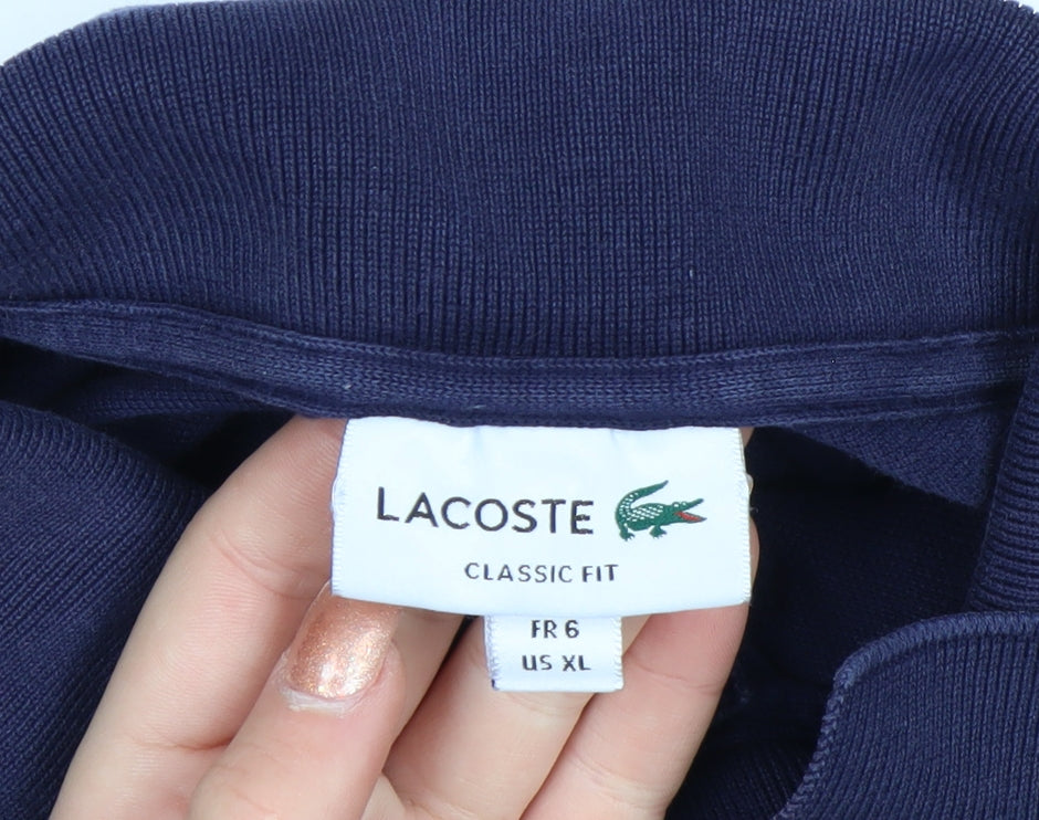 Lacoste Men’s Blue Classic Fit Cotton Polo Shirt XL