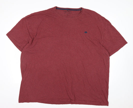 Raging Bull Men's 5XL Red Organic Cotton Crew Neck T-Shirt