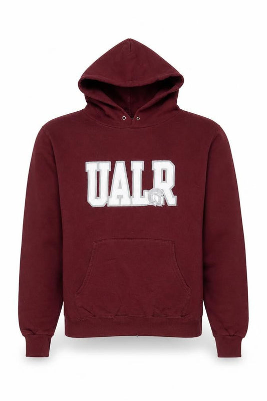 Champion Men's Red Pullover Hoodie S UALR Logo Sportswear