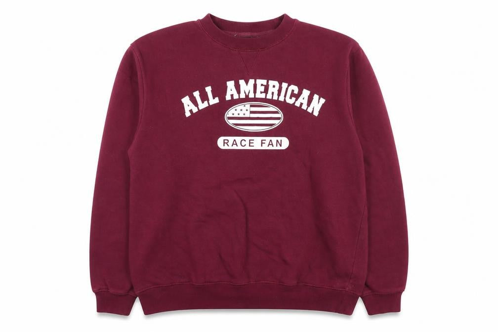 SMI Properties Men's Burgundy All American Graphic Crew Neck Sweatshirt XL