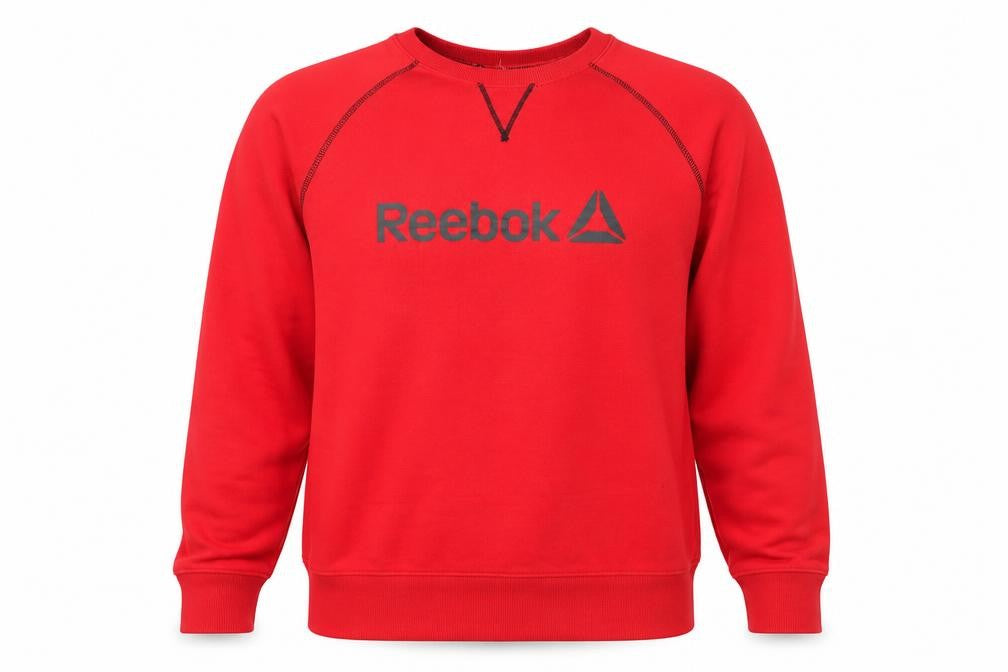 Reebok Men's Red Pullover Crew Neck Sweatshirt Size M