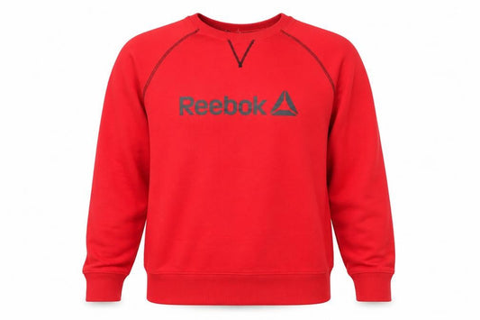 Reebok Men's Red Pullover Crew Neck Sweatshirt Size M