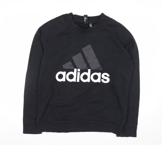 Adidas Women's Black XL Crew Neck Pullover Sweatshirt