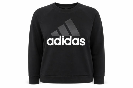 Adidas Women's Black XL Crew Neck Pullover Sweatshirt