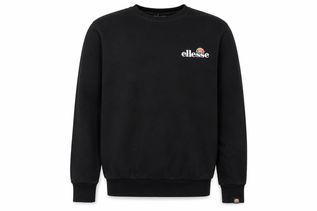 Ellesse Mens Black Crew Neck Pullover Sweatshirt M