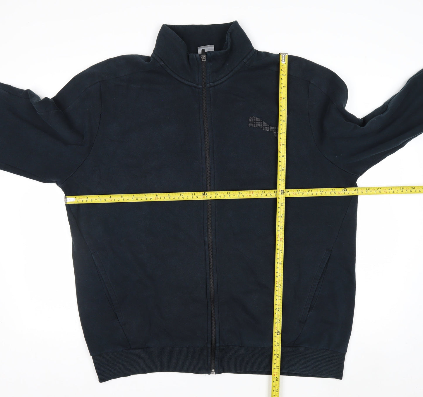 Puma Men’s Black XL Full Zip Sweatshirt High Neck Sports Jacket