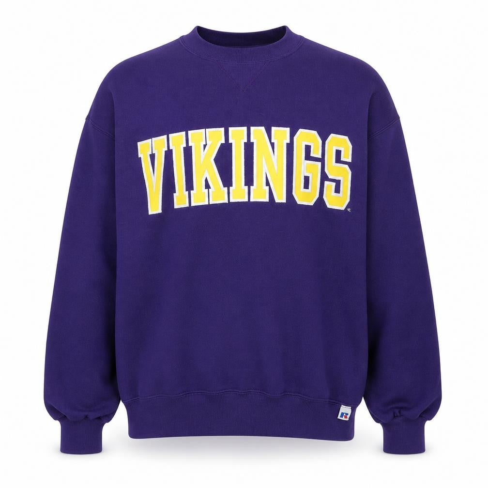 Russell Athletic Men's Purple Vikings Sweatshirt L Pullover Fleece