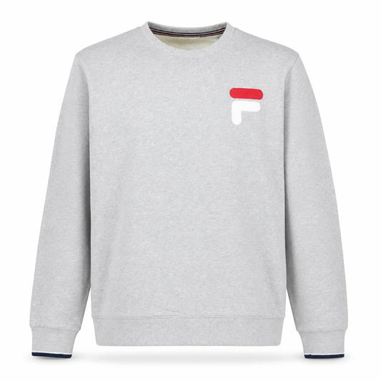 Fila Men's Grey Crew Neck Sweatshirt L Regular Fit Sports Style