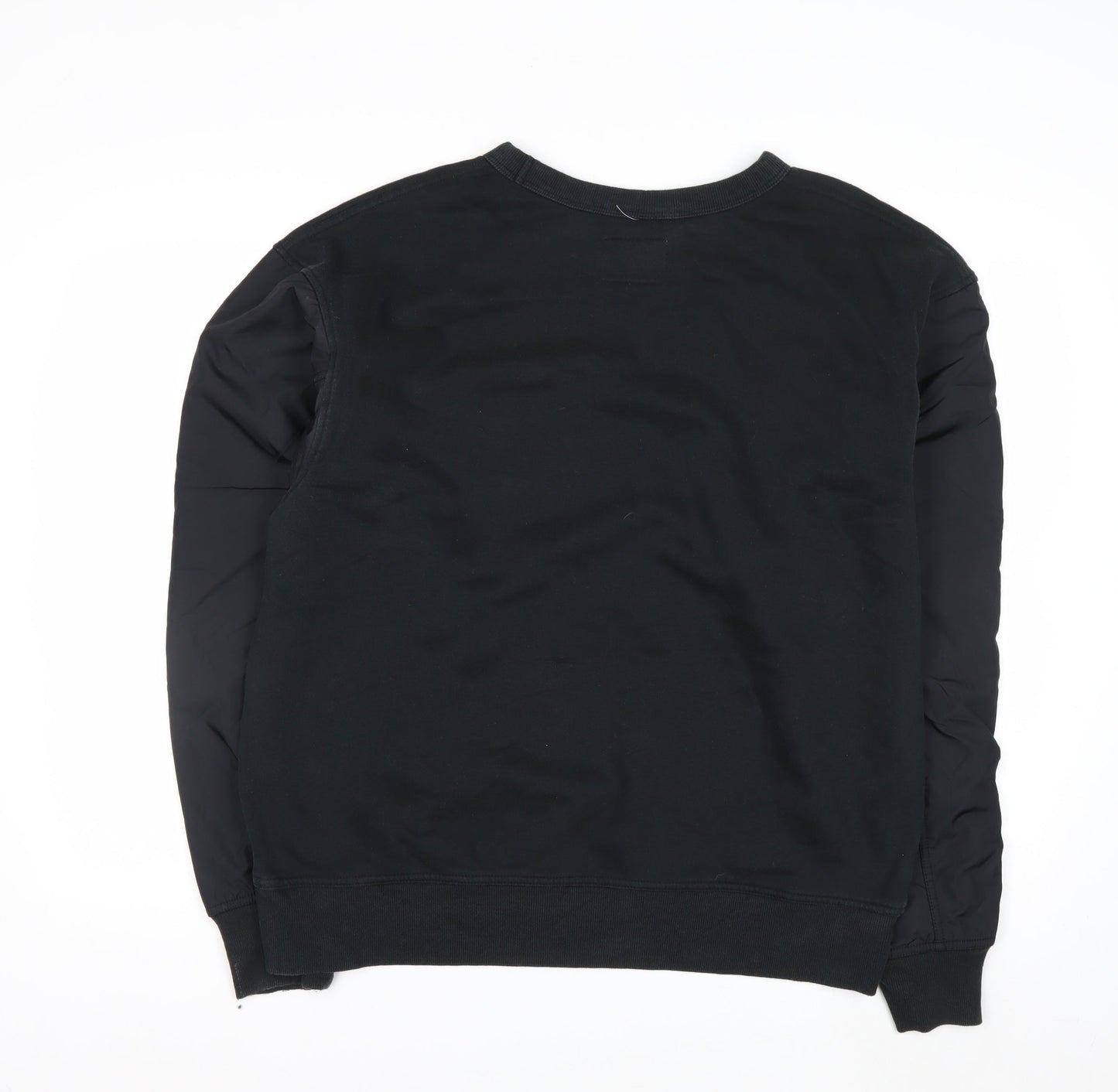 Champion Men's Black L Pullover Crew Neck Sweatshirt with Logo