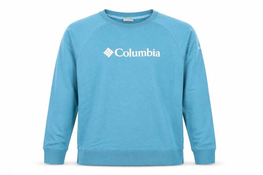 Columbia Men Blue XL Pullover Sweatshirt Crew Neck Logo Outdoor