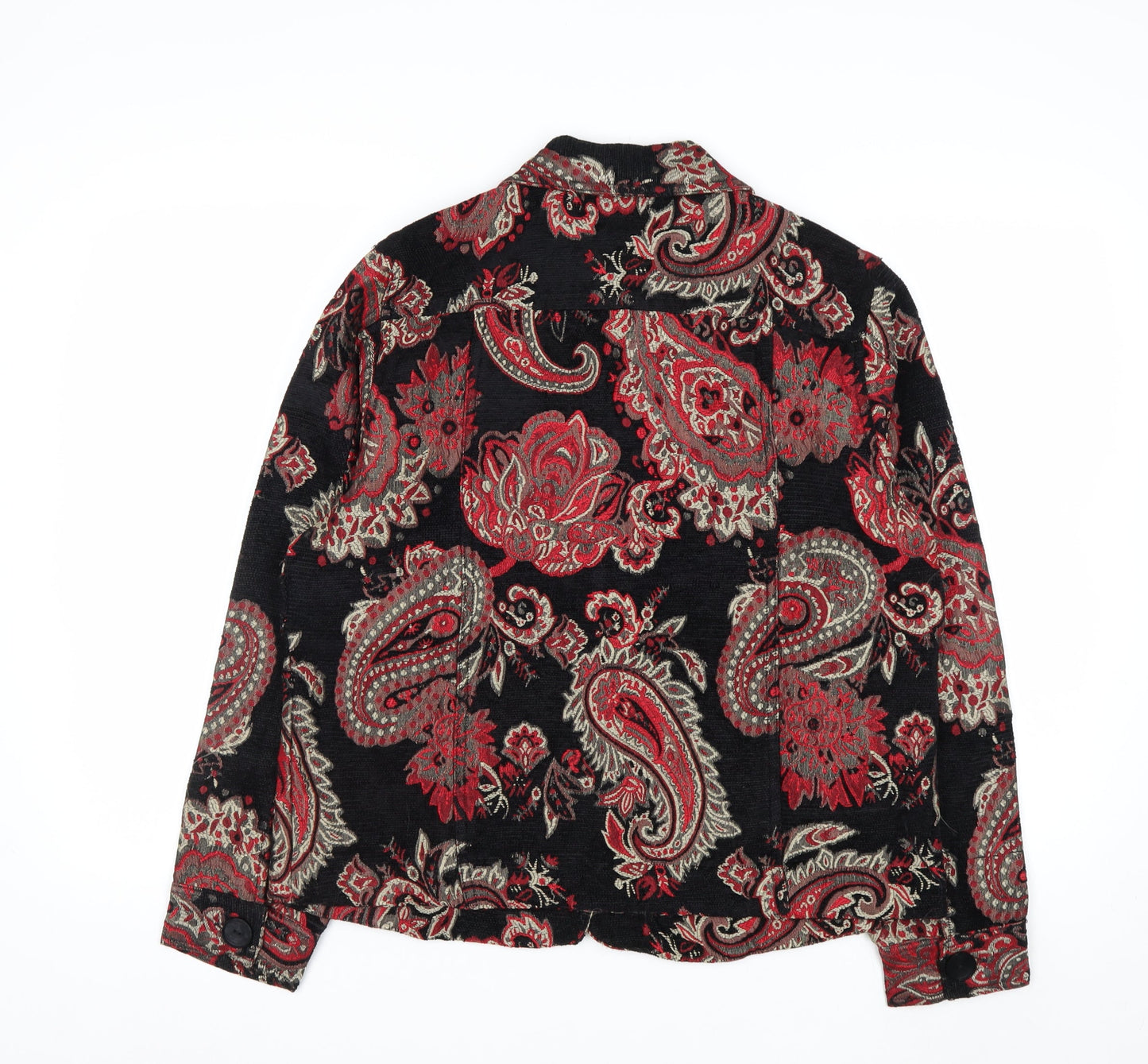 Life Style Women's Multicoloured Paisley Jacket L Bohemian Retro Style