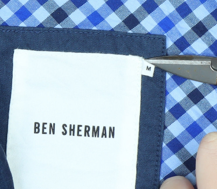 Ben Sherman Men's Blue Cotton Lined Casual Jacket Size M