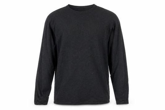 Zara Man Black Cotton Crew Neck Pullover Jumper XL