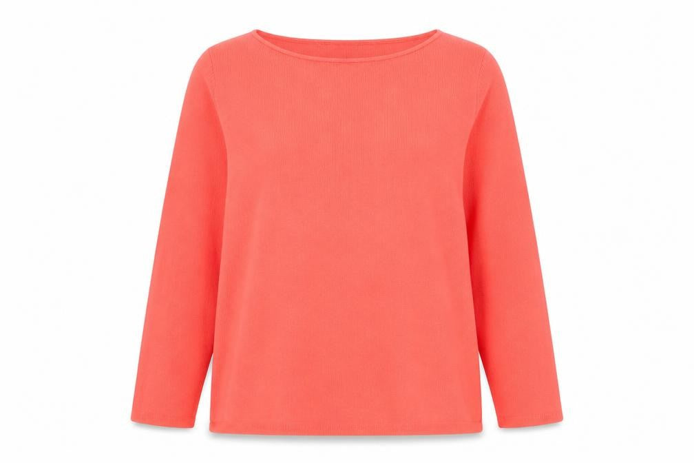 Gap Women’s Red Cotton Boat Neck Long Sleeve Jumper Size S