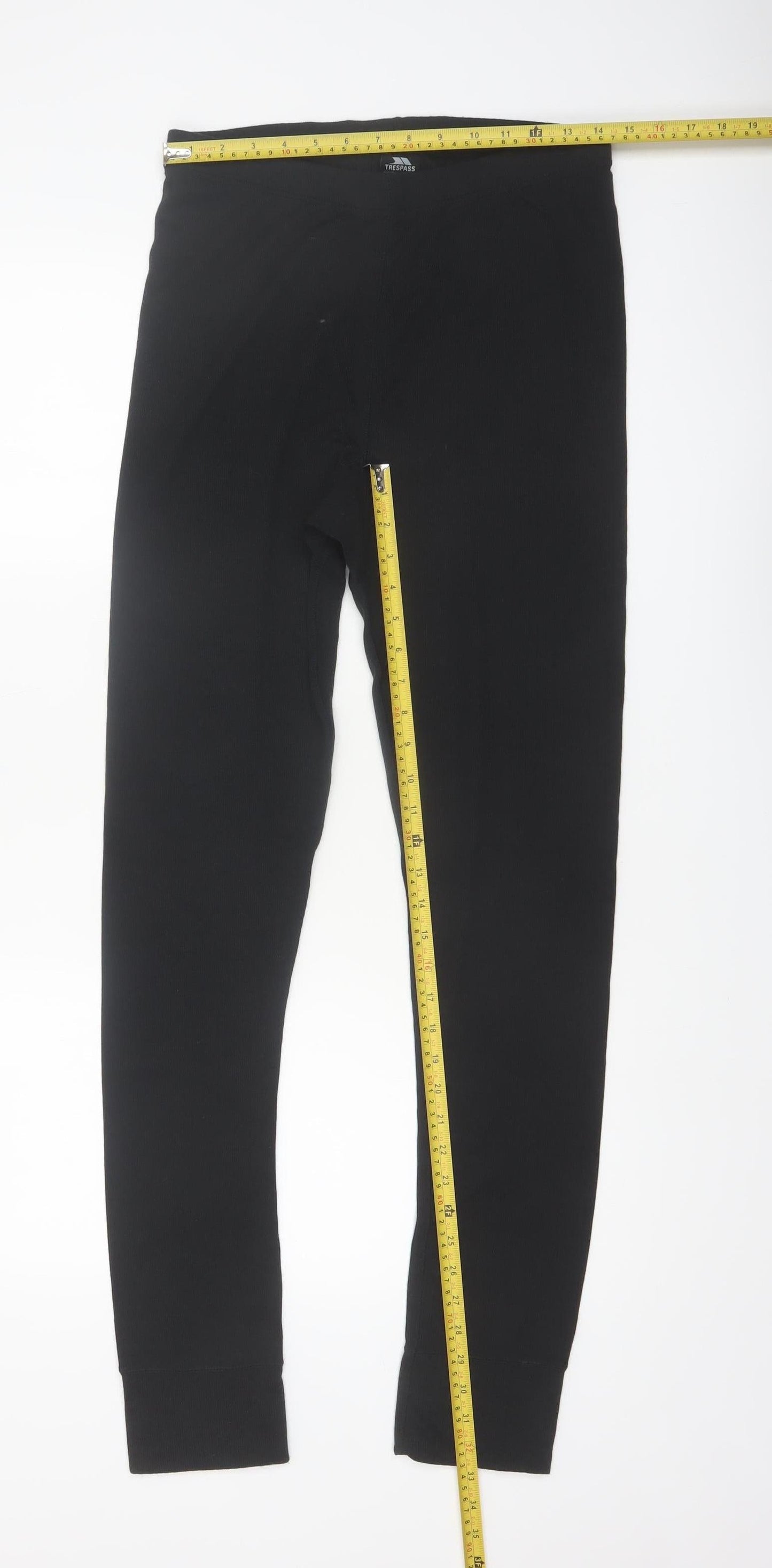Trespass Womens Black Size 14 Thermal Leggings 100% Polyester