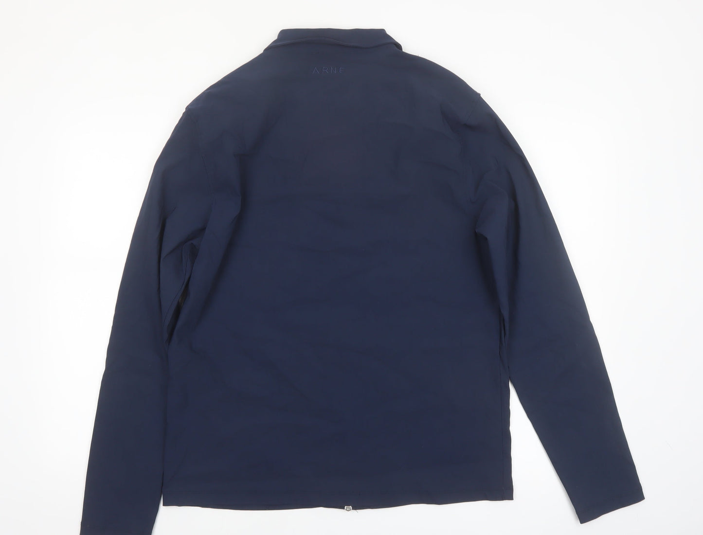 ARNE Men’s Blue Lightweight Zip Jacket L Regular Fit