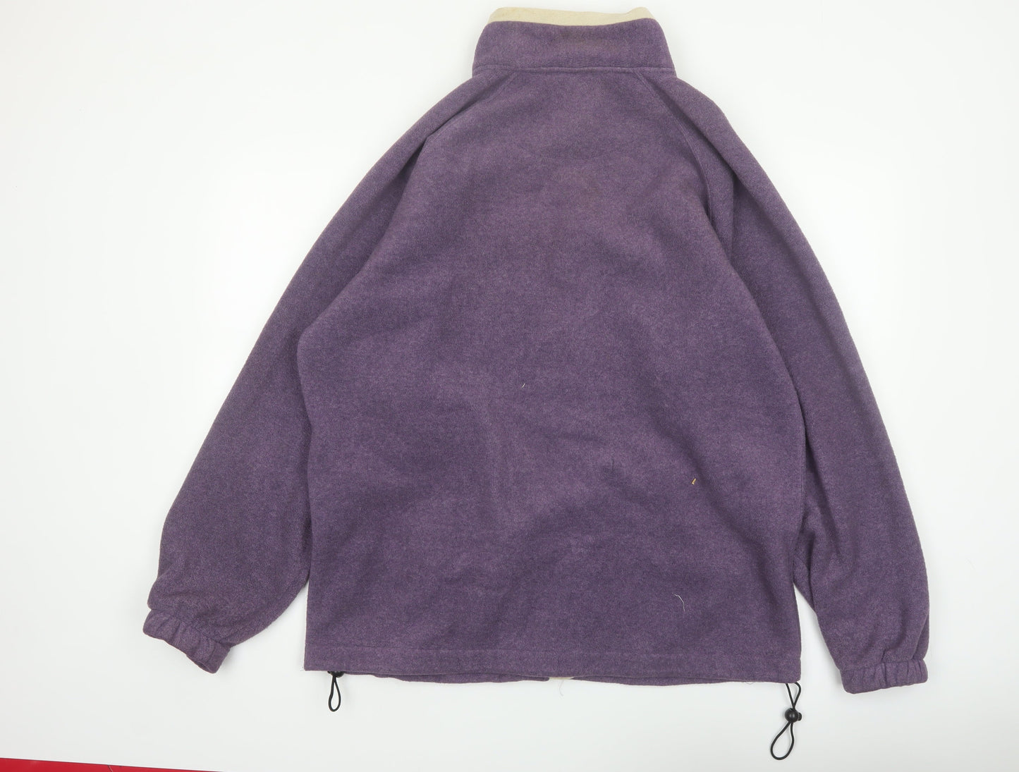 Cotton Traders Mens Purple XL Fleece Full Zip Jacket