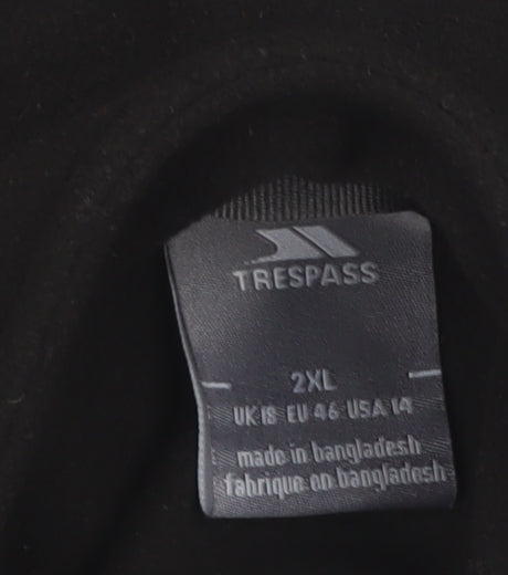 Trespass Men’s Black 2XL Fleece Full Zip Outdoor Jacket