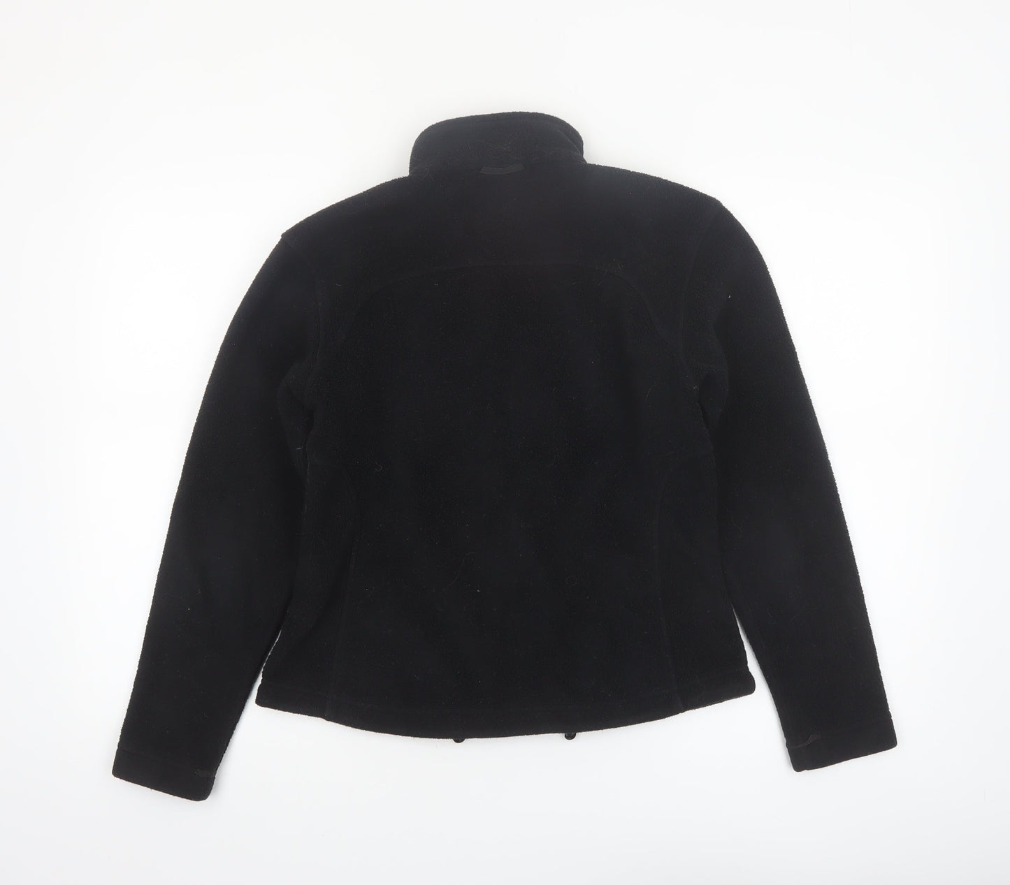 Jack Wolfskin Women's Black Fleece Jacket Size 10 Full Zip Outdoor