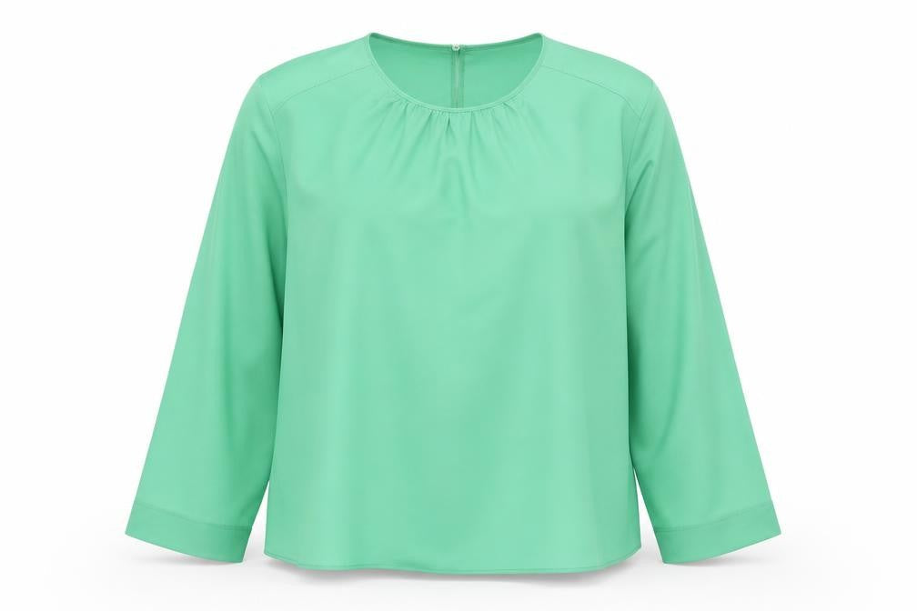 Marks & Spencer Women's Green Long Sleeve Blouse Size 20 Regular