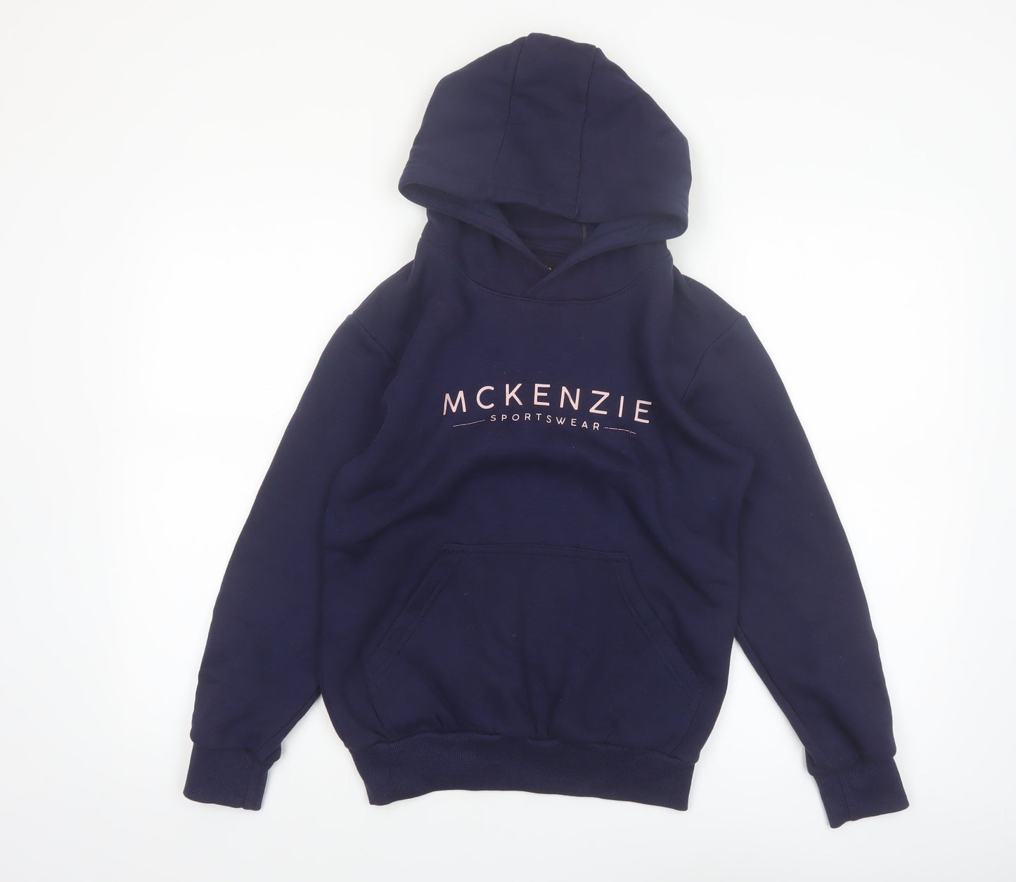 McKenzie Boys Navy Pullover Hoodie 12-13 Years Cotton Blend Sportswear