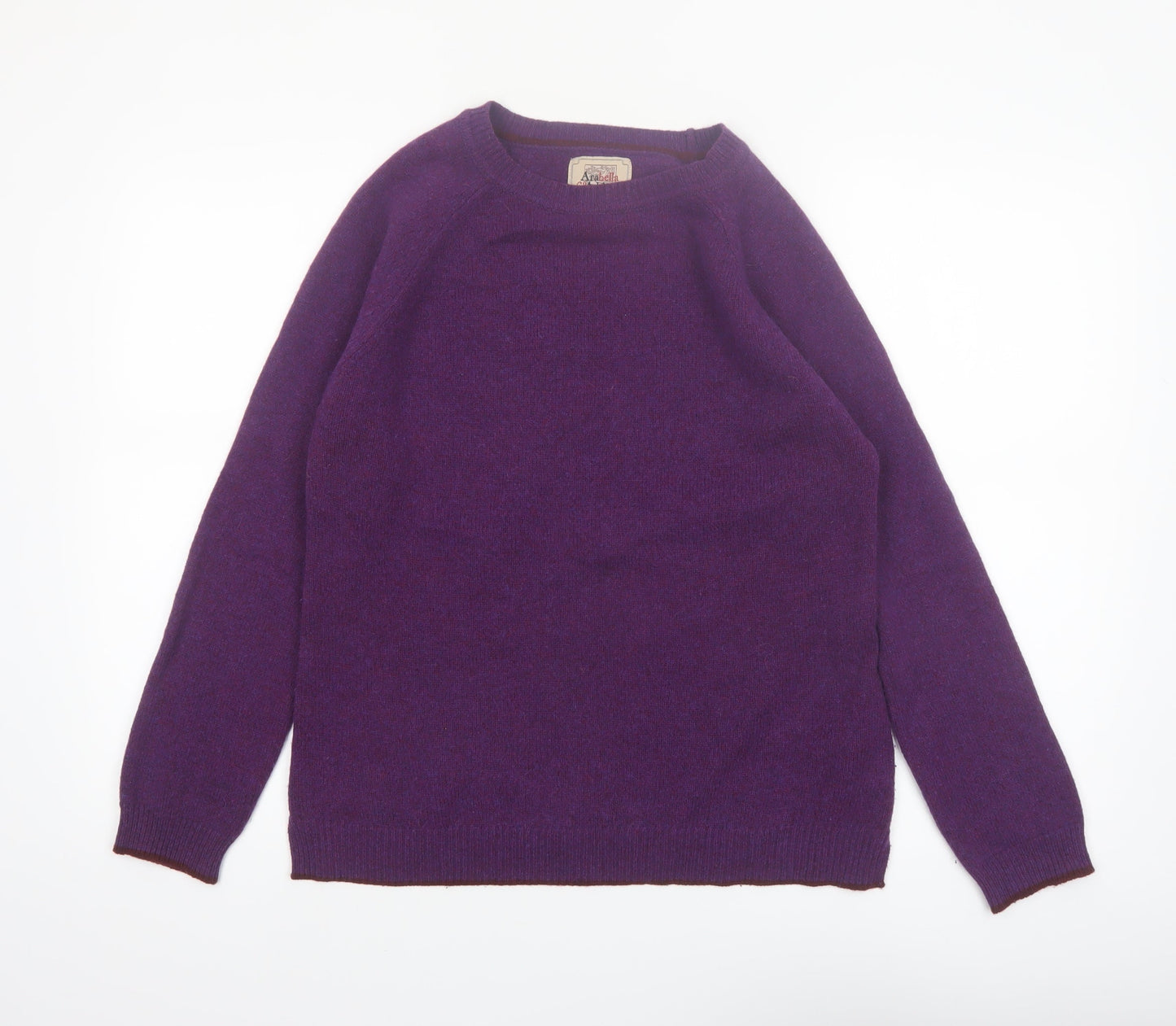 Arabella & Addison Women Purple Wool Blend Pullover Jumper M
