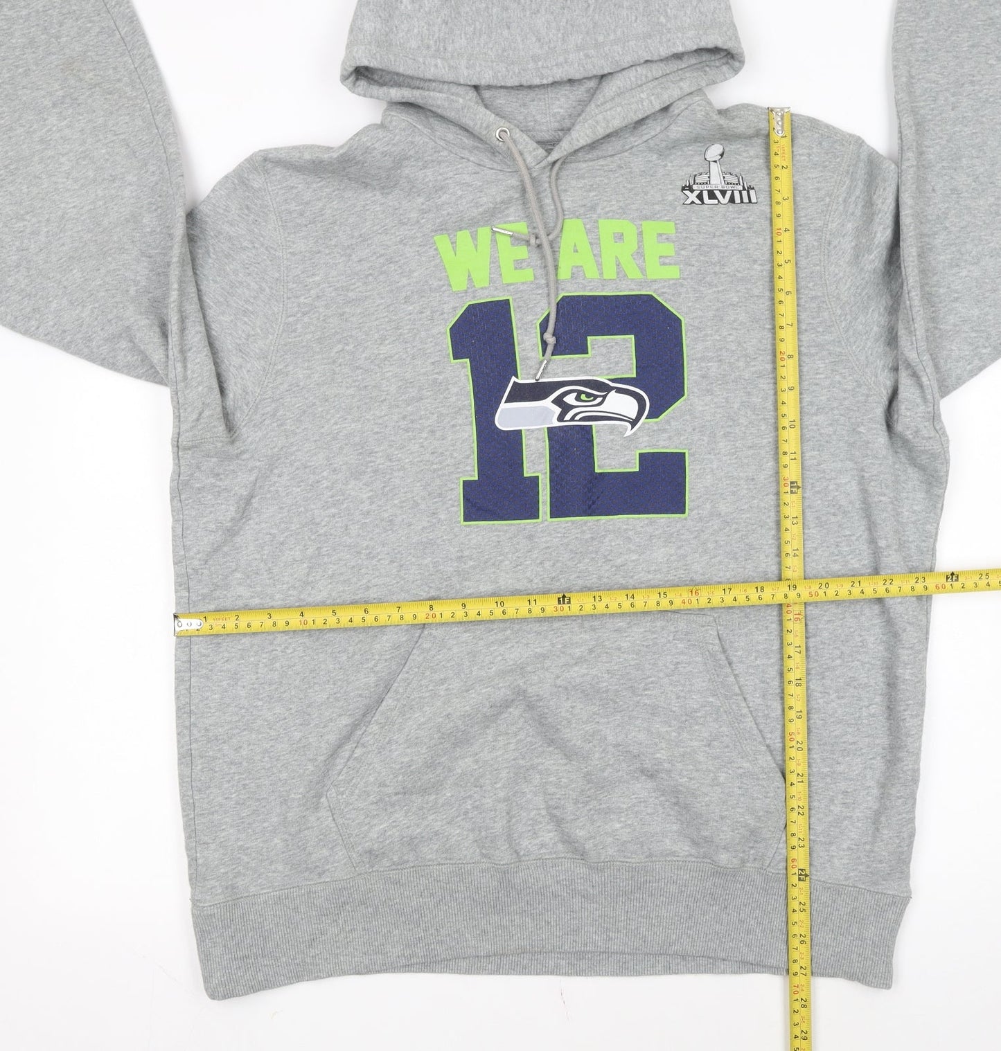 Nike NFL Team Apparel Men's Grey XL Pullover Hoodie We Are 12