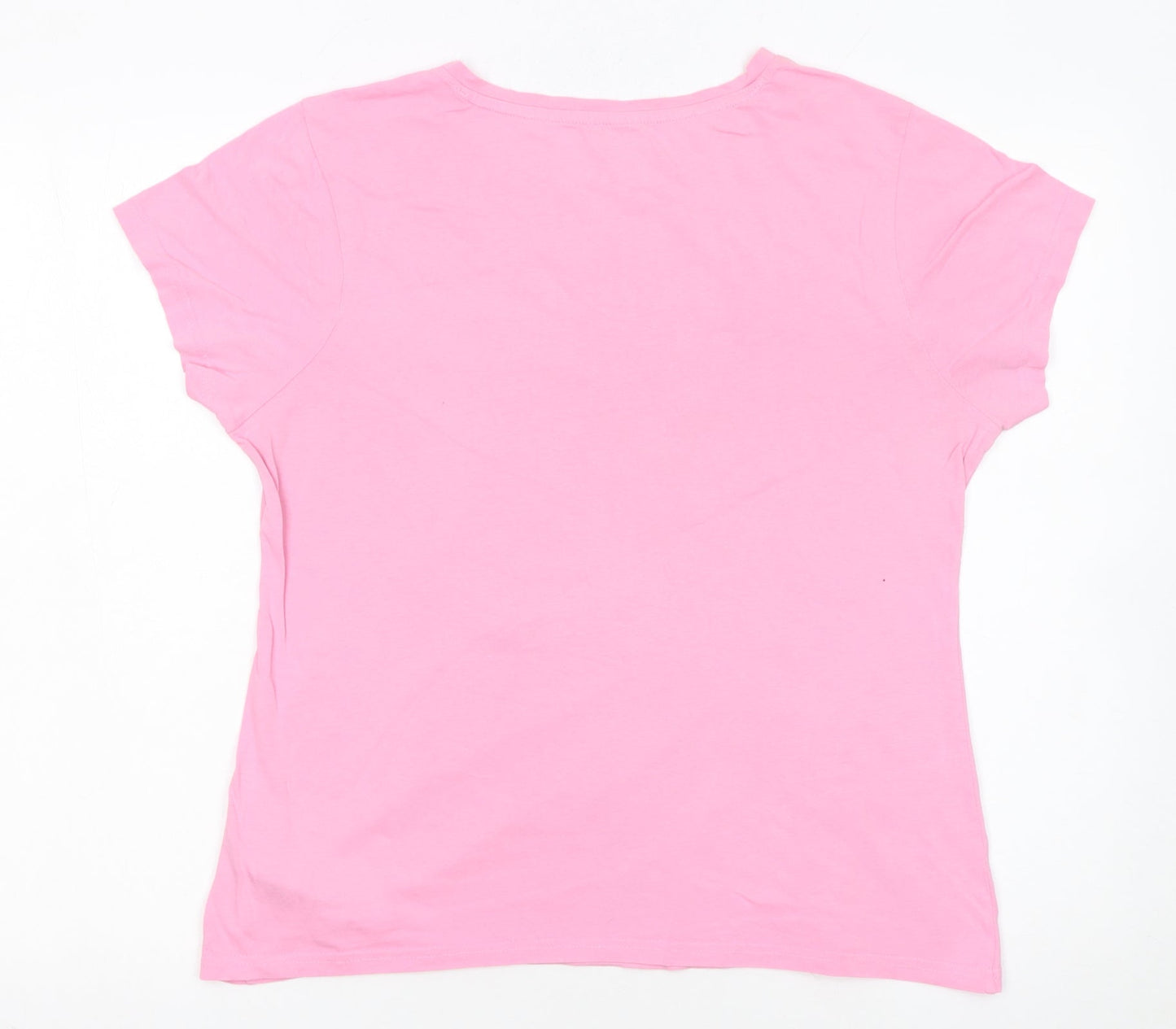 Disney Women’s Pink Bambi T-Shirt Pyjama Top Size 10-12 Cotton