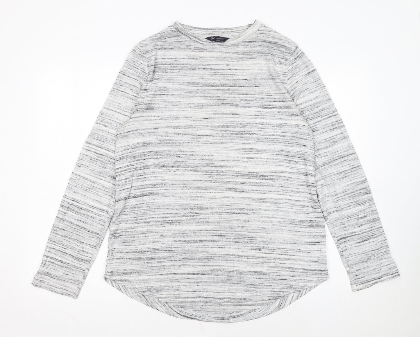 Marks and Spencer Women’s Grey Knit Pullover Jumper Size 12