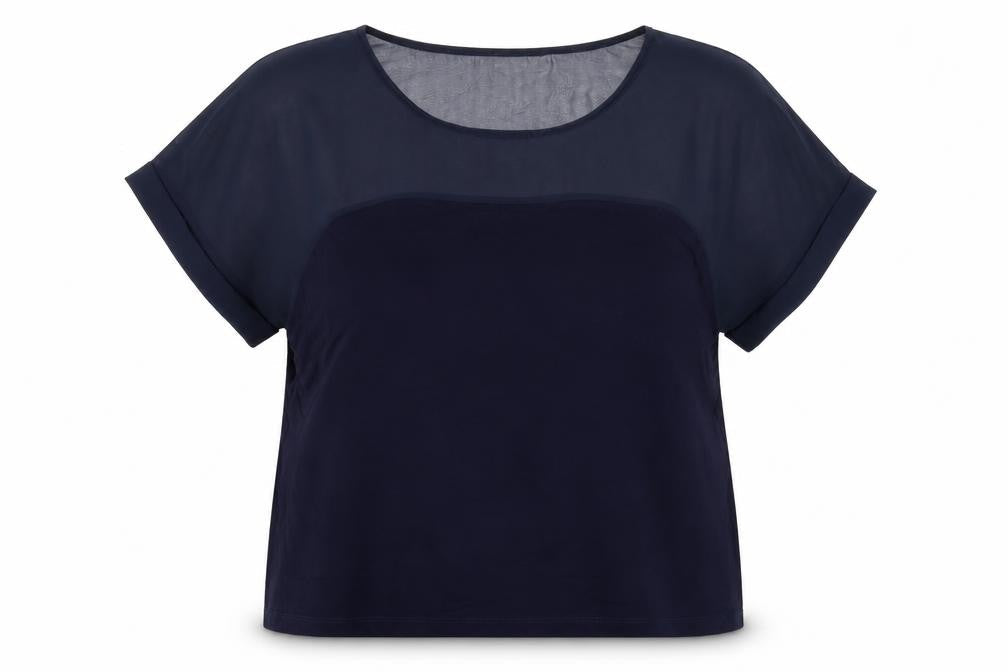 Warehouse Women’s Blue Short Sleeve Crew Neck Blouse Size 18