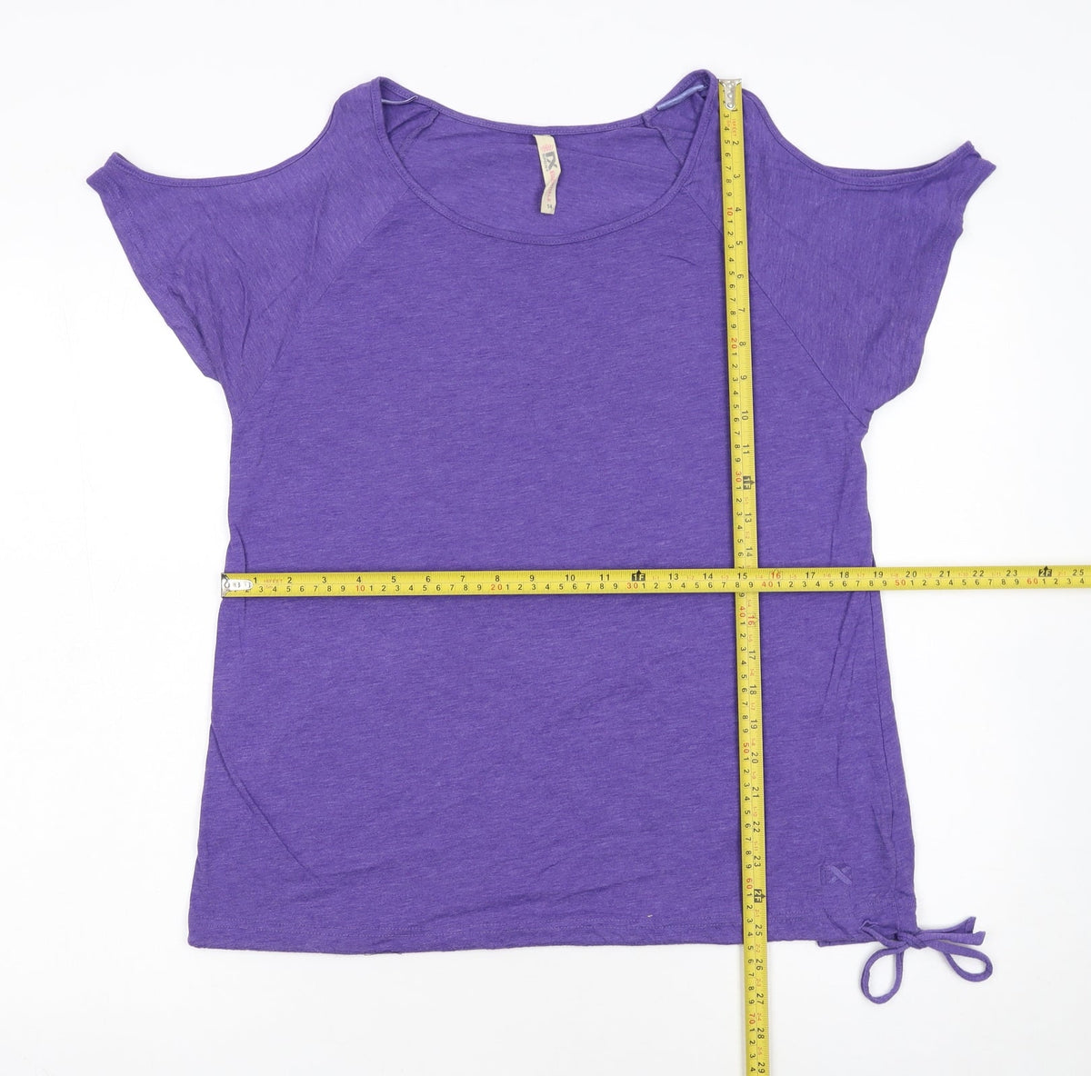 Next Womens Purple Cold Shoulder T-Shirt Size 14