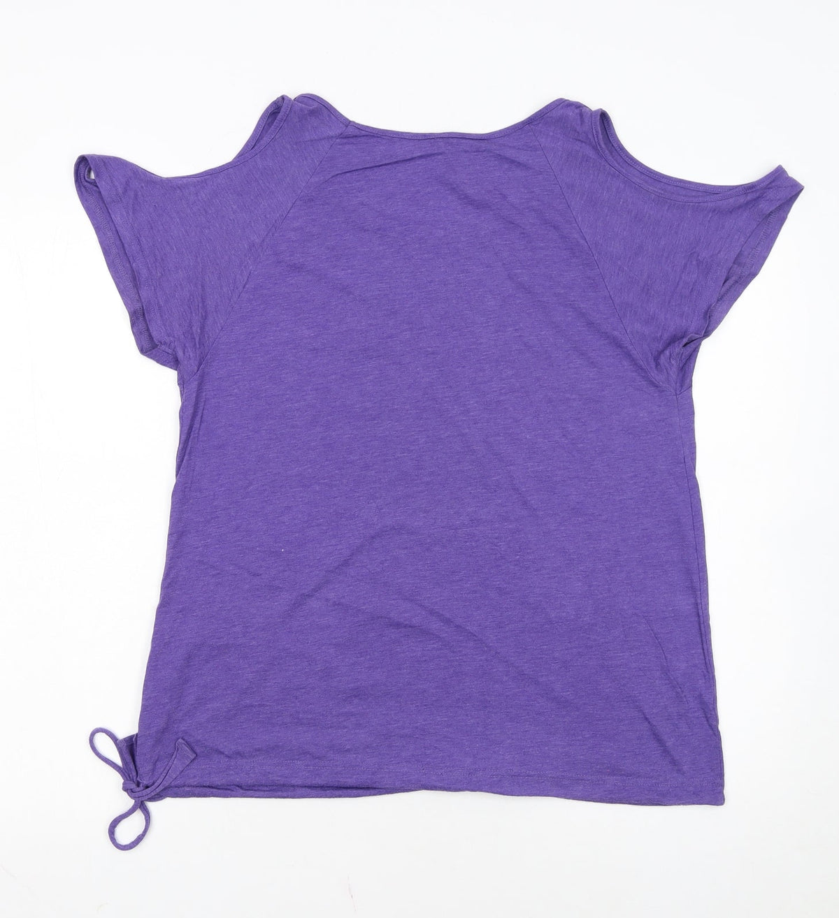 Next Womens Purple Cold Shoulder T-Shirt Size 14