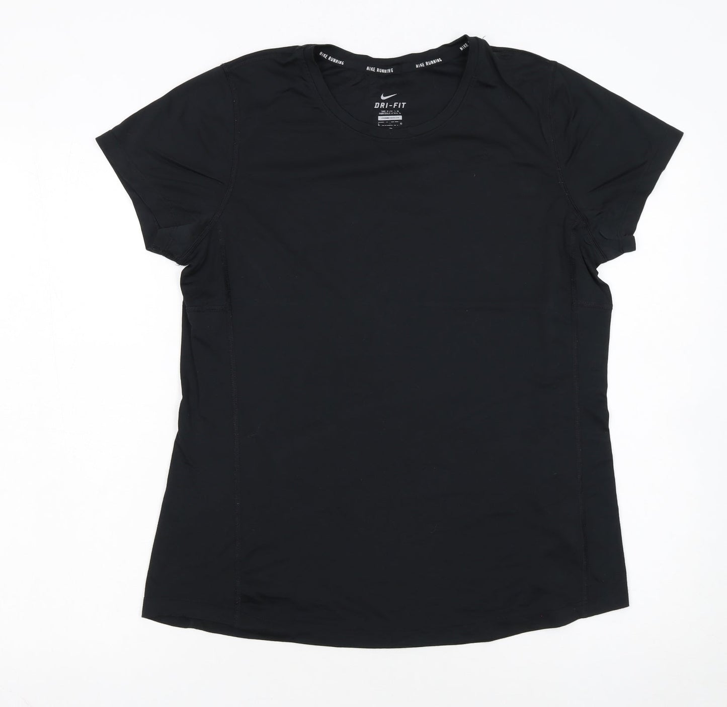 Nike Womens Black Dri-FIT Running T-Shirt Size L