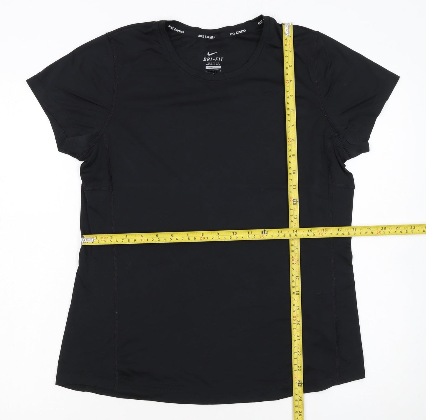 Nike Womens Black Dri-FIT Running T-Shirt Size L