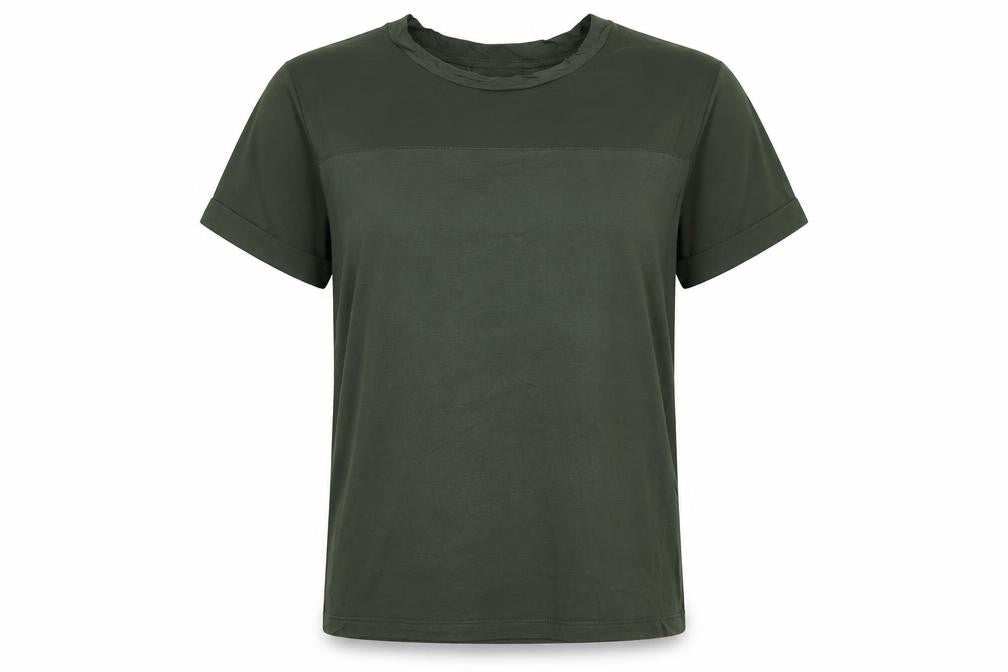 Warehouse Women’s Green Short Sleeve Crew Neck Basic T-Shirt Size 10