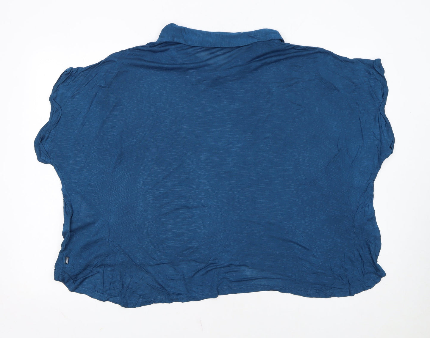 Regatta Women Blue Relaxed Viscose Short Sleeve Blouse UK 20