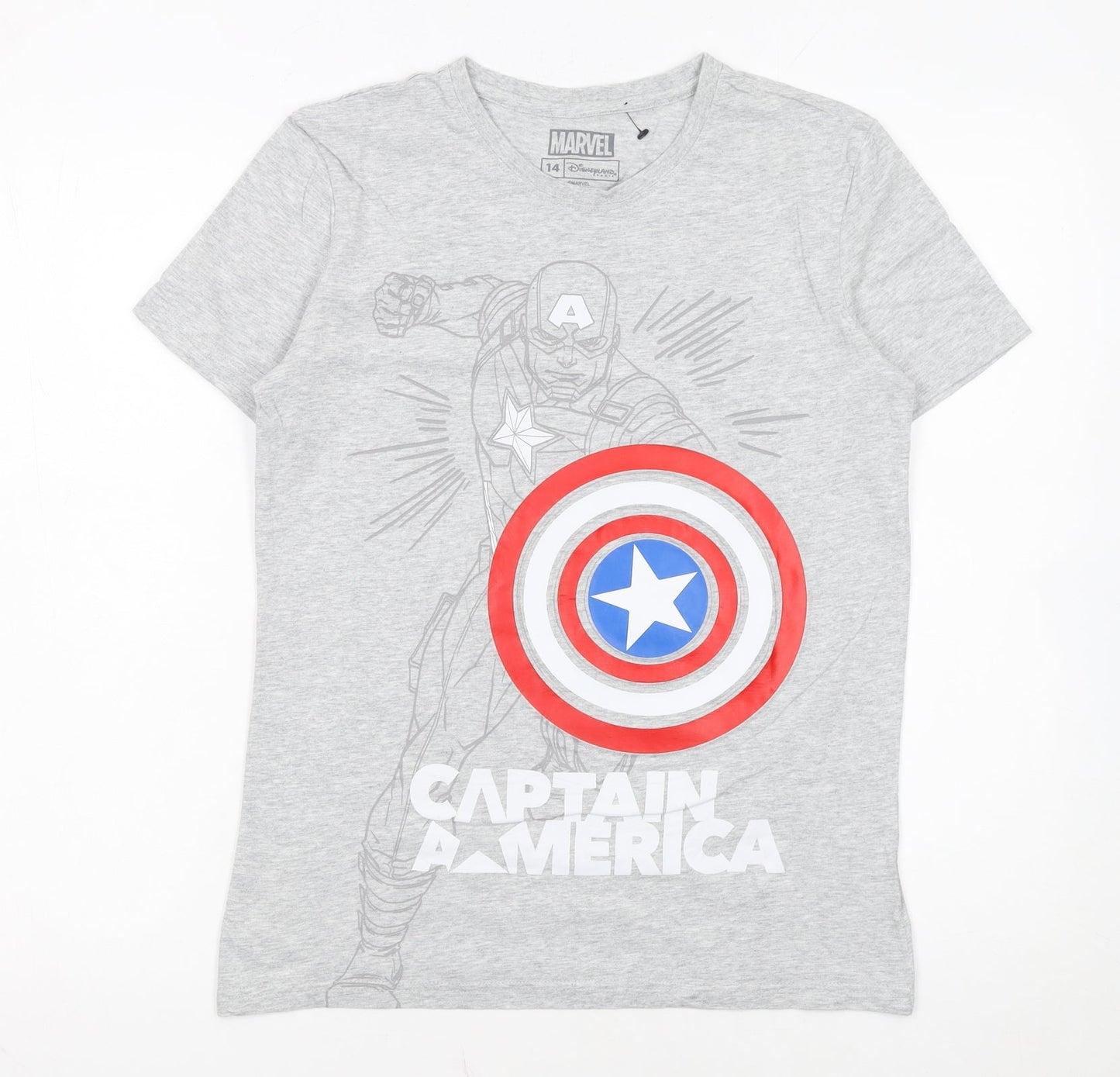 Marvel Captain America Grey Boys 14 Years Graphic T-Shirt