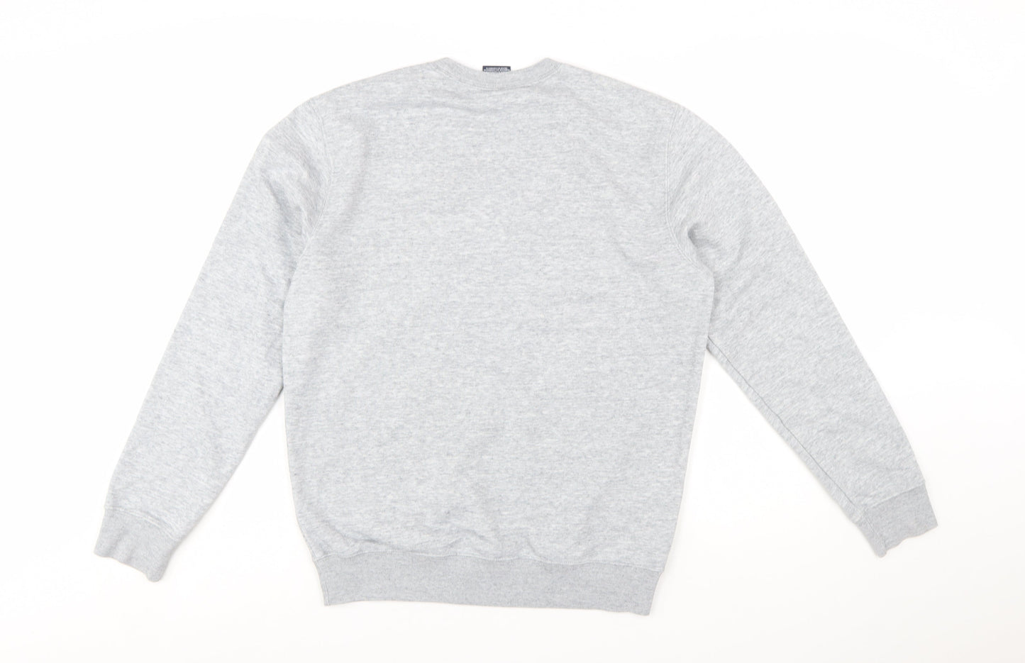 Champion Men Grey Crew Neck Pullover Sweatshirt Medium