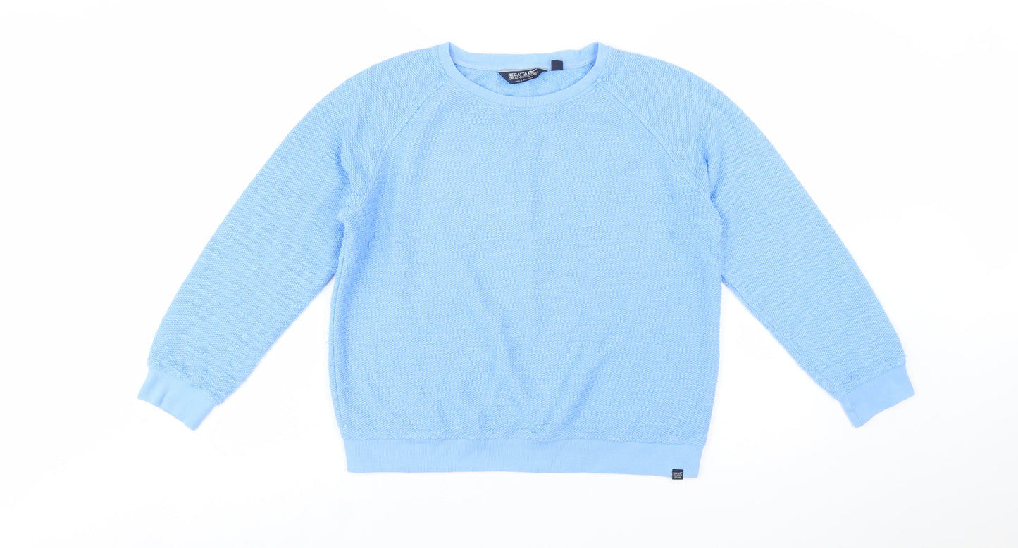 Regatta Great Outdoors Women's Blue Pullover Sweatshirt UK 12