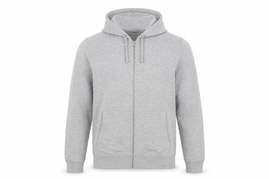 Farah Men's Grey Full Zip Hoodie Size M Regular Fit