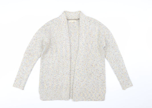 White Stuff Womens Beige Long Sleeve Chunky Knit Cardigan Size 10