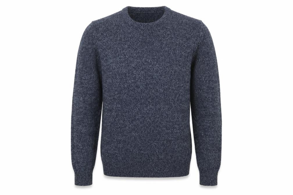 Pull&Bear Men's Blue Knit Crew Neck Jumper Size M
