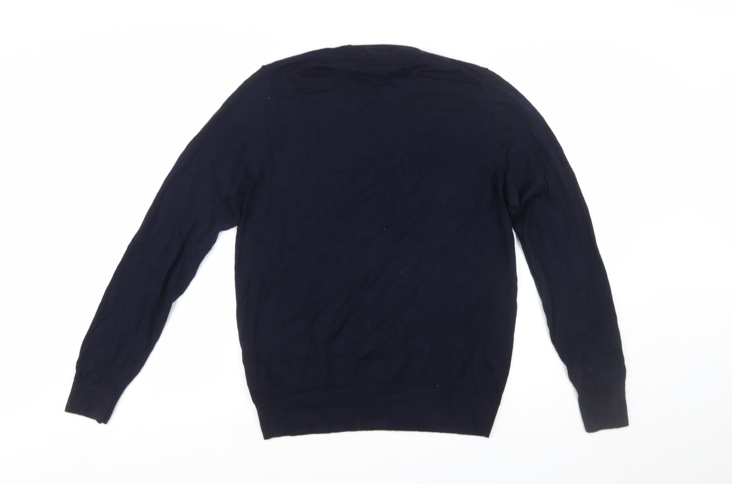 Marks and Spencer Autograph Men's Blue Merino Wool Pullover Jumper M