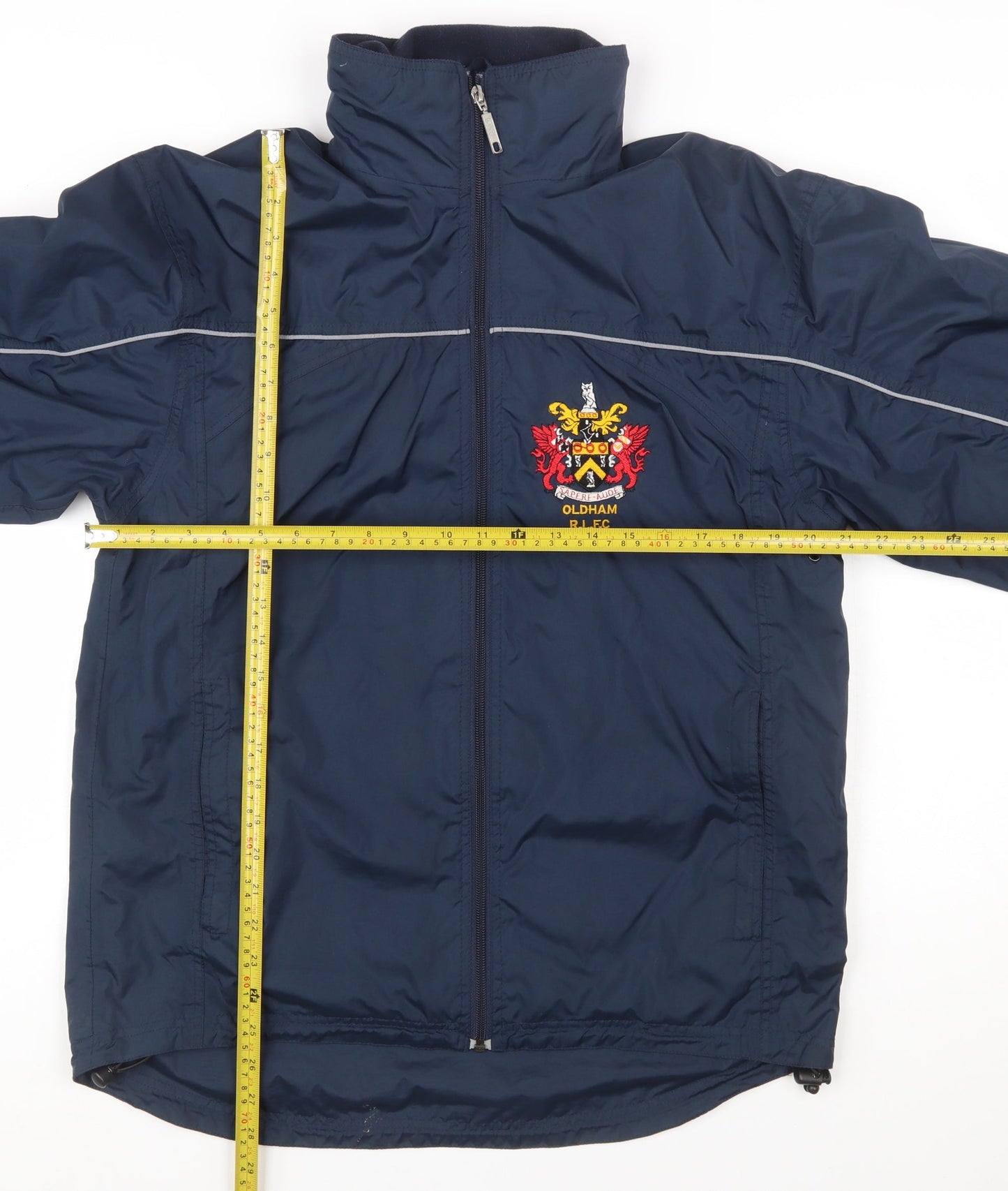 O'Neills Boys Blue 13-14 Years Windbreaker Jacket Oldham RLFC Polyester
