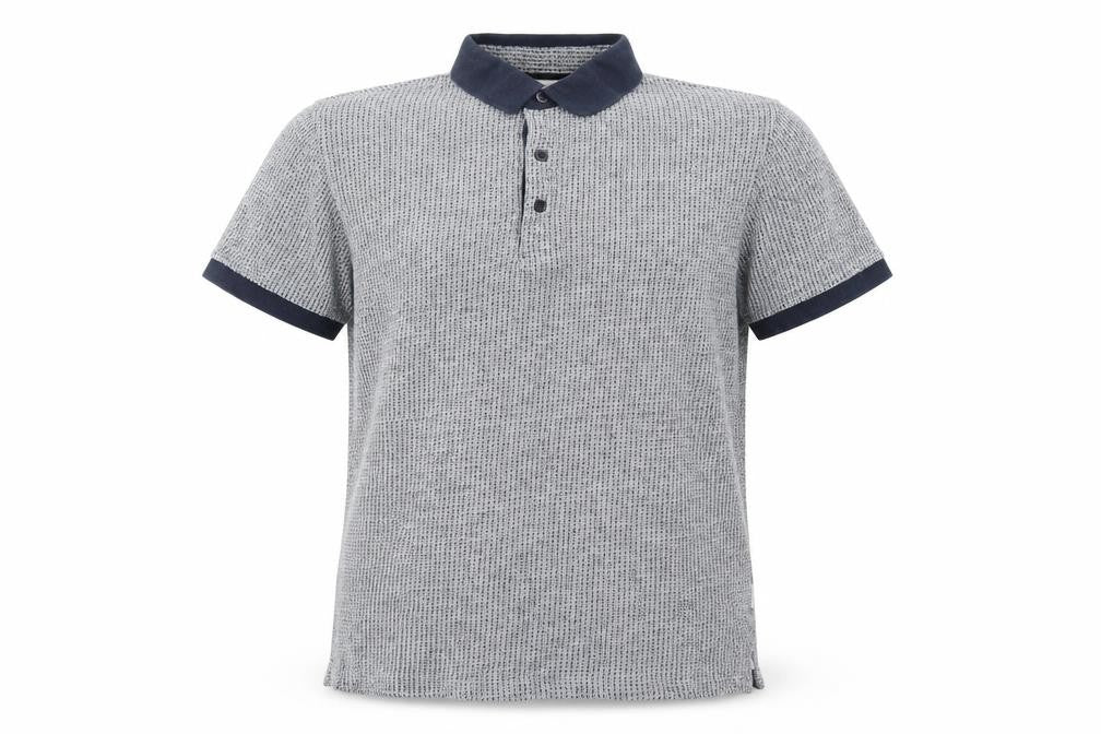 Peter Werth Men's Blue Short Sleeve Cotton Polo Shirt Size M